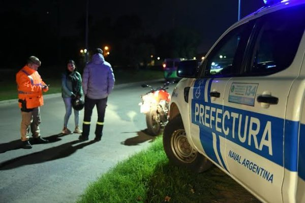 DE PELÍCULA! Persecución nocturna de Prefectura en Alvear terminó con dos menores lesionados