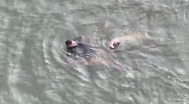 ‘He’s a very, very bad boy’ - dog sends Jersey Shore police officer on unexpected plunge