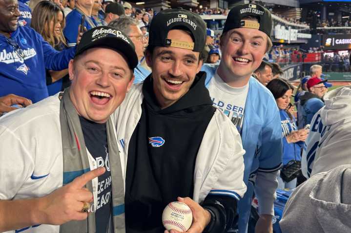 Toronto Blue Jays fan who caught Barger grand slam ball still undecided on how to handle it