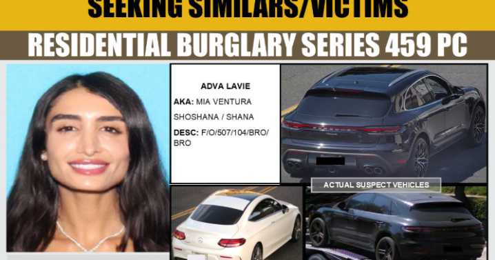 LA County woman used dating apps before burglarizing her victims, authorities say