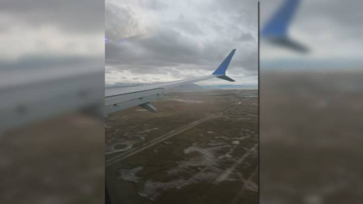 Woman describes anxious mid-air moments after object crashed into jet's windshield