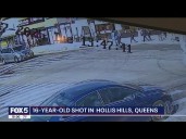 Surveillance video shows fight before Queens teen shot