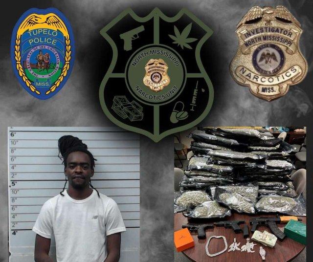 55+ pounds of marijuana seized during search warrant; Tupelo man charged with trafficking