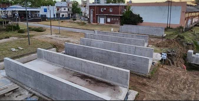 Preparan el terreno para la colocación de vigas en el Viaducto
