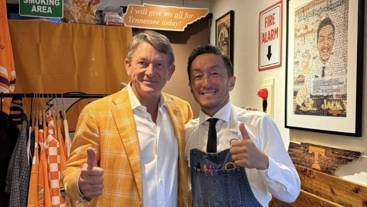 See the orange and white Tennessee-themed bar in Tokyo