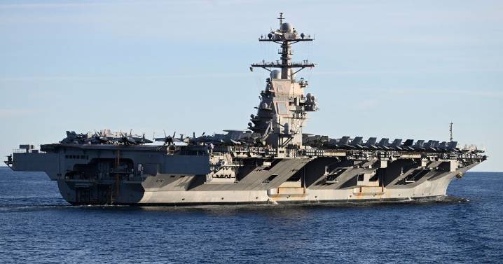 Donald Trump sends world's largest warship USS Gerald R Ford into war on drugs