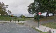Volunteers preparing for Queens festival rescue woman carrying infant into East River