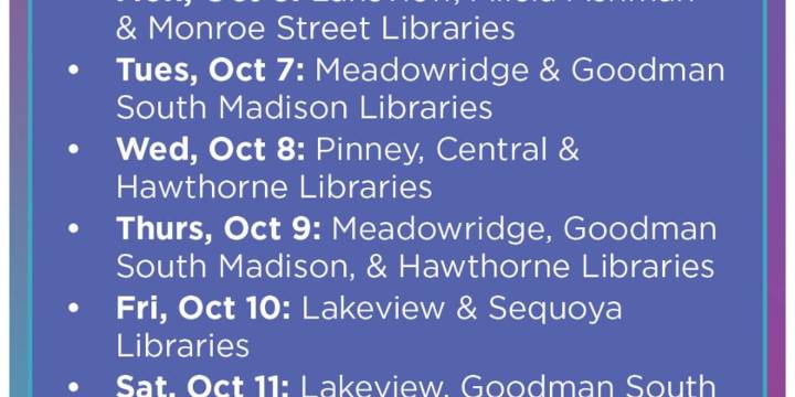 Madison Public Library to host events for National Voter Registration Week