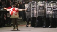 'Rigged' vote fury: Clashes as Georgia protesters try to storm presidential palace