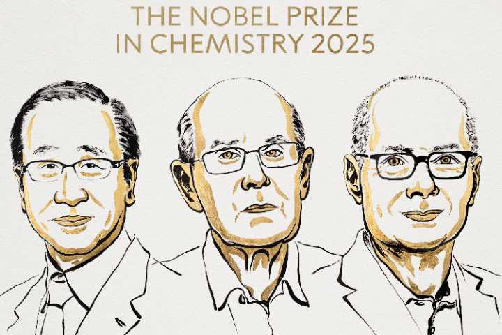 Premio Nobel de Química 2025 para Susumu Kitagawa, Richard Robson y Omar M. Yaghi