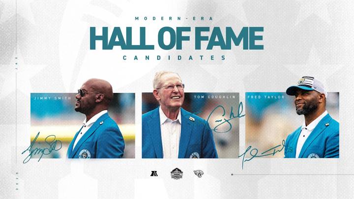 Pro Football Hall of Fame's Class of 2026: Fred Taylor, Jimmy Smith and Tom Coughlin Advance