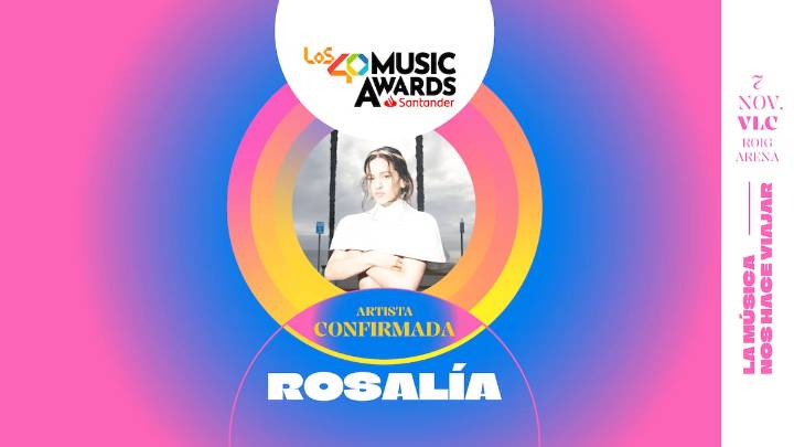 Rosalía presentará su nuevo disco 'LUX' en directo en LOS40 Music Awards Santander 2025