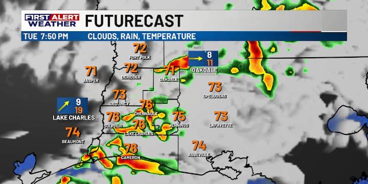 First Alert Forecast: Scattered storms this evening, as we see a big cool down behind the front