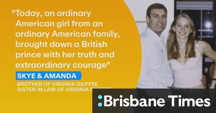 Family of Prince Andrew's main accuser Virginia Guiffre issues statement