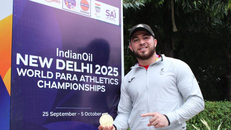 Sinaloense Luis Carlos López rompe récord y gana oro en Mundial de Para Atletismo Nueva Delhi 2025
