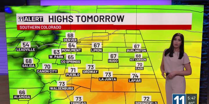 Less wind Tuesday with sunshine