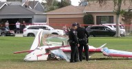 Plane crashes into woman at Long Beach park during emergency landing