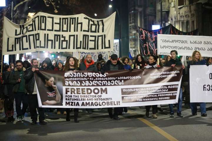 Journalists imprisoned in Belarus and Georgia win EU's top human rights award