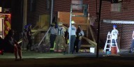 Officials: Crews responding after car crashes into church in Piedmont