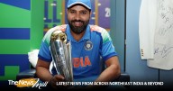 Former India skipper Rohit Sharma receives special memento for guiding India to Champions Trophy glory