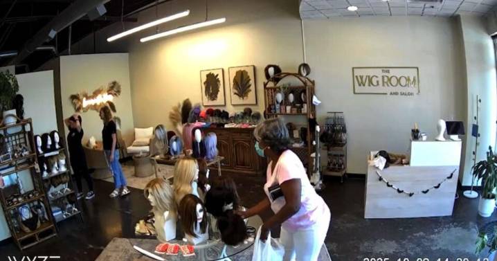 Caught on camera: Thief swaps $2,000 wig with cheaper alternative at Wichita shop