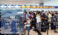 Programa Aeropuerto de Cancún 460 vuelos este sábado