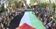 Miles de personas se manifiestan en Madrid en apoyo al pueblo palestino