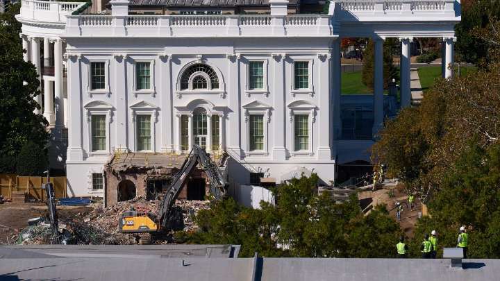 Concluye demolición del Ala Este de la Casa Blanca para construir un salón de baile de $300 millones