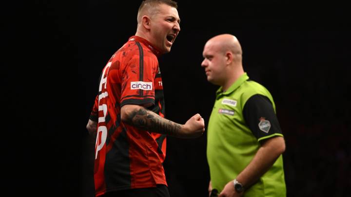 Nathan Aspinall hits two nine-darters in one day as Michael van Gerwen looks to avoid embarrassing career first