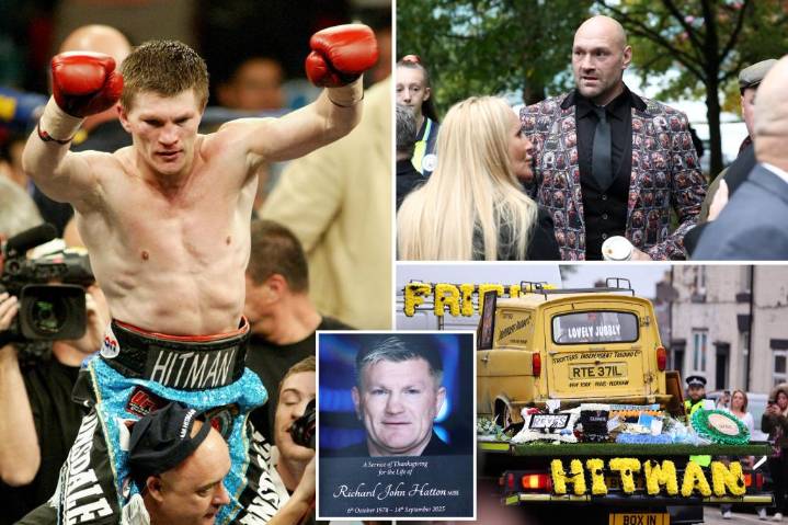 Thousands of Ricky Hatton fans line Manchester streets for last goodbye to boxing icon
