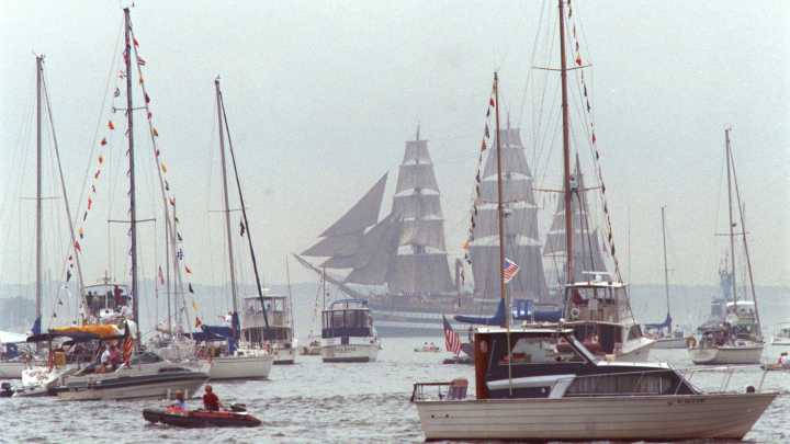 Bergen gets front-row view as tall ships return to Hudson for 250th