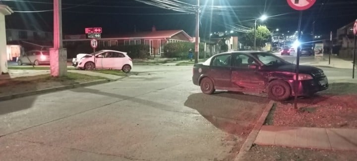 Accidente de tránsito al sur de Punta Arenas