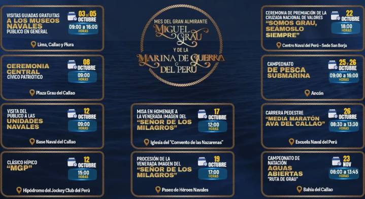 Marina de Guerra anuncia visitas guiadas gratuitas a museos navales