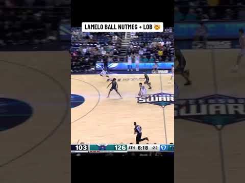 LaMelo snuck a meg for the lob 😮‍💨🥜