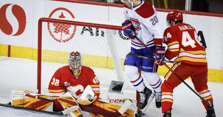 Mike Matheson scores in overtime to lift the Canadiens past the Flames, 2