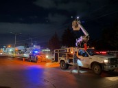 Mejoran luminarias y caminos en Amozoc