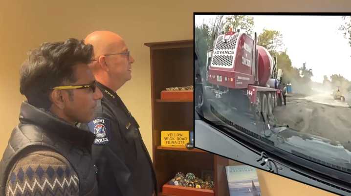 Police break down video of man stealing ambulance in Novi with paramedic and patient inside