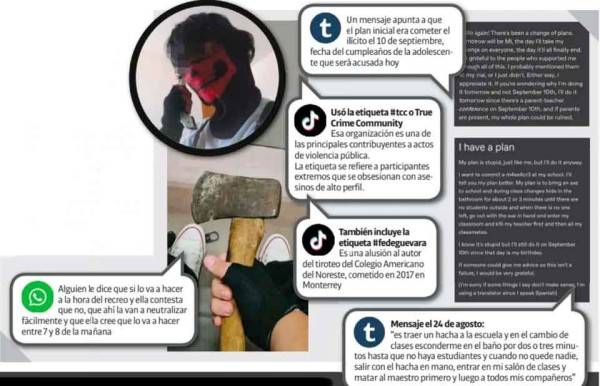 Anunció adolescente ataque en secundaria