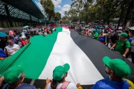 Venezolanos participan en multitudinaria marcha en apoyo a Palestina