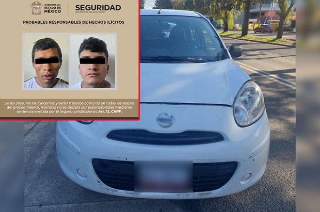 Arrestan a dos en Metepec por estafar a víctimas con ventas falsas de autos en redes