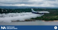 Sorpresa en Córdoba: un Boeing 737 realizó un vuelo rasante sobre el Lago San Roque