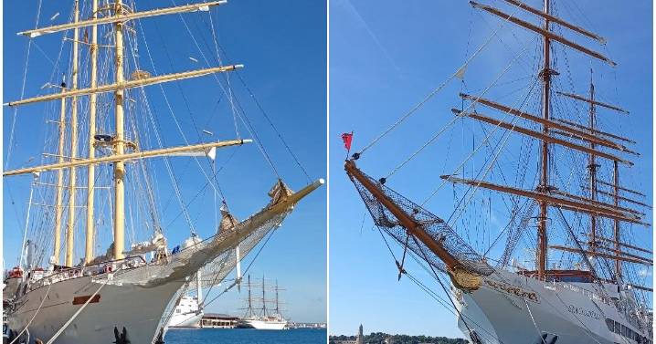 Dos grandes veleros de lujo se reúnen en Palma