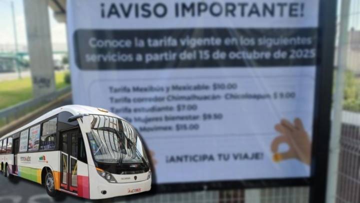 Mexicable y Mexibús subirán costo del pasaje a partir de este 15 de octubre