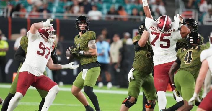 Mark Fletcher Jr. has career-best three TDs, No. 9 Miami Hurricanes roll past Stanford Cardinal 42