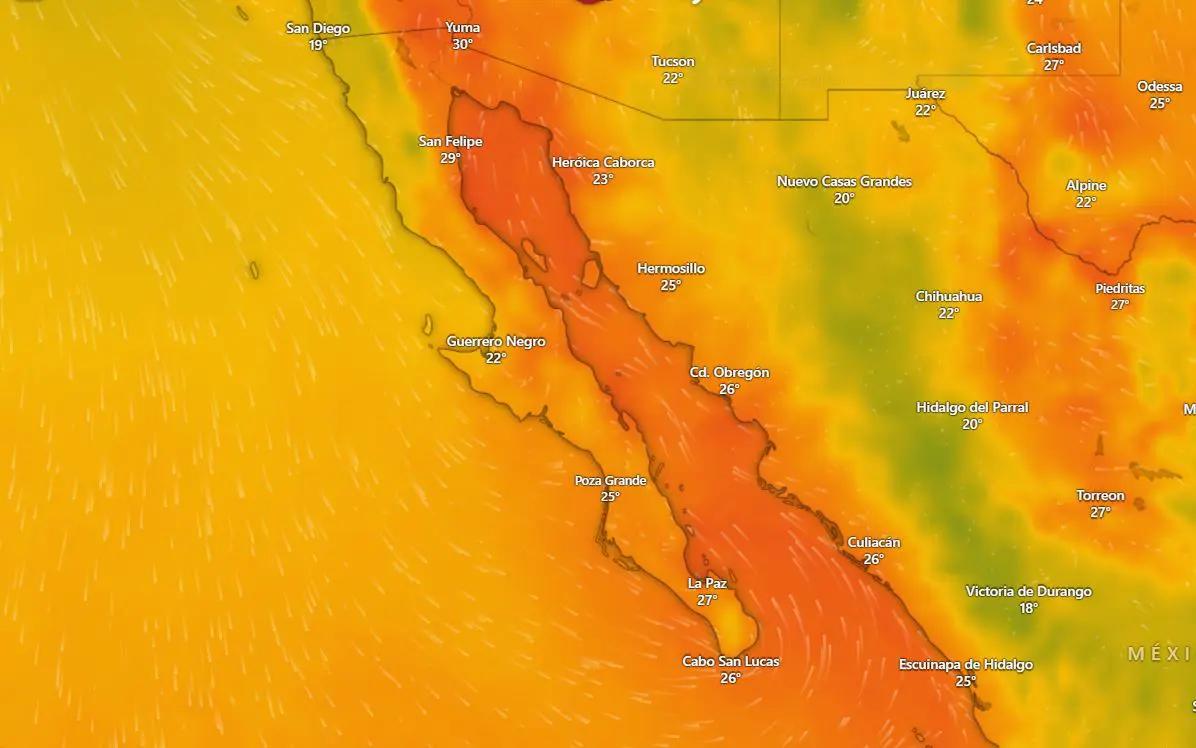 Clima en La Paz y Los Cabos domingo 12 octubre 2025