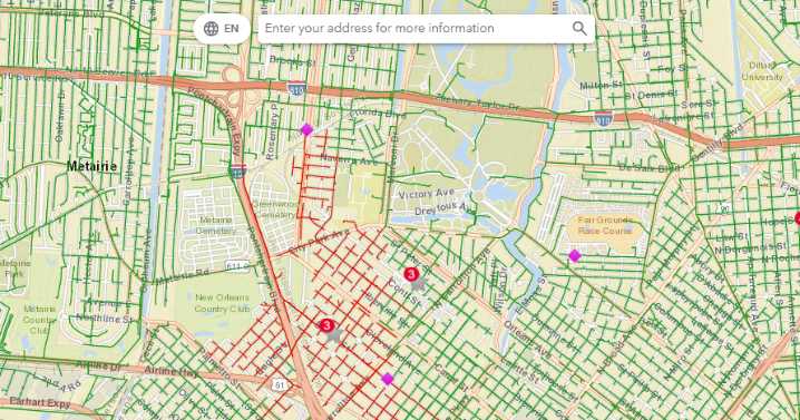 Thousands of Entergy New Orleans customers without power again in Mid