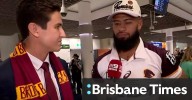 Haas speaks after Brisbane arrival