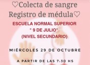 Convocan a colecta de sangre en la ENS