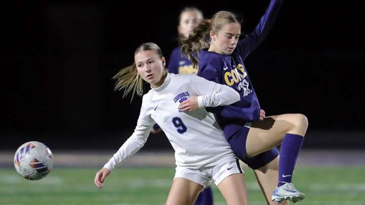 Division III district semifinal soccer photos, Copley vs. Louisville