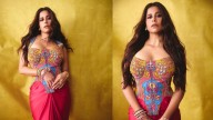Sai Tamhankar Turns Up The Heat In A Vibrant Corset Saree For Diwali
